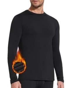 Men's Thermal Fleece Long Sleeve Hiking Top