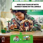LEGO Super Mario Donkey Kong’s Tree House Expansion Set, Buildable Game with 2 Collectible Super Mario Figures Donkey Kong and Cranky Kong, Fun Birthday Gift for 8-10 Year Old Kids, 71424