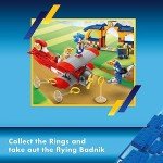 LEGO Sonic The Hedgehog Tails’ Workshop and Tornado Plane 76991 Building Toy Set, Airplane Toy with 4 Sonic Figures and Accessories for Creative Role Play, Gift for 6 Year Olds who Love Gaming