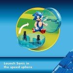 LEGO Sonic The Hedgehog Sonic vs. Dr. Eggman’s Death Egg Robot Building Toy for Sonic Fans and 8 Year Old Gamers, Includes Speed Sphere and Launcher Plus 6 Sonic Figures for Creative Role Play, 76993