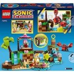 LEGO 76992 Sonic the Hedgehog Amy's Animal Island Playset, Buildable Toy with 6 Characters Including Amy and Tails Figures, Gift for Kids, Boys and Girls from 7 Years