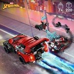 LEGO Marvel Spider-Man Miles Morales vs. Morbius 76244 Building Toy - Featuring Race Car and Action Minifigures, Adventures in The Spiderverse, Movie Inspired Set, Fun for Boys, Girls, and Kids