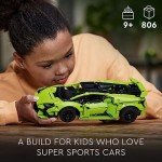 LEGO Technic Lamborghini Huracán Tecnica Advanced Sports Car Building Kit for Kids Ages 9 and up Who Love Engineering and Collecting Exotic Sports Car Toys, 42161