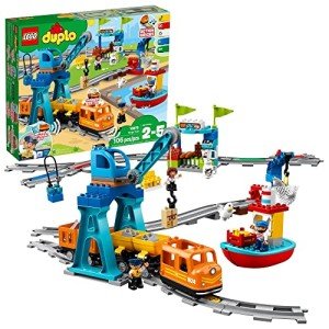 LEGO DUPLO Town Cargo Train Set with Sounds