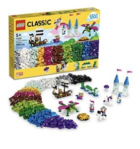 Fantasy Adventure Lego Set: Unicorn, Castle & Dragon