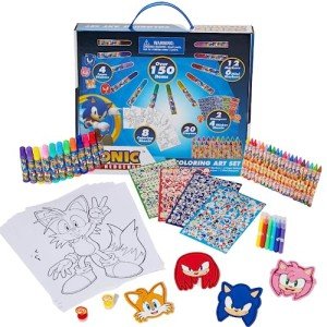 Sonic the Hedgehog Coloring Art Set for Kids