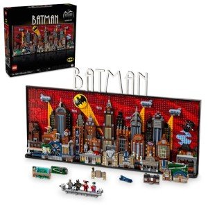 LEGO DC Batman: The Animated Series Gotham City Build and Display Adult Set with Minifigures, DC Collectible Gift for Fans of Super Hero Action and Adventure Movies, 76271
