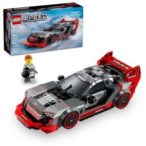 LEGO Speed Champions Audi S1 e-tron Quattro Race Car Toy - Building Toys for Kids, Boys & Girls, Ages 9+ with Design Details & 1 Minifigure - Car Model Kit Gift for Christmas - 76921