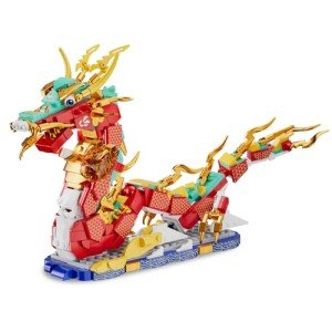 YEECHAO Spring Festival Auspicious Dragon Building Set, Compatible with Lego, Great Chinese New Year Decor, Unique Gift Dragon Toy for Adults Boys Girls Ages 6+ (506 PCS)