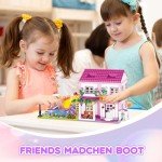 Pink Summer Villa Building Set for Girls 1018 PCS