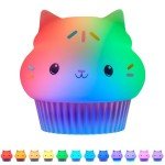 Cakey Cat Color-Changing Night Light Lamp