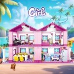 Pink Summer Villa Building Set for Girls 1018 PCS