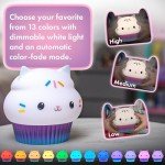 Cakey Cat Color-Changing Night Light Lamp
