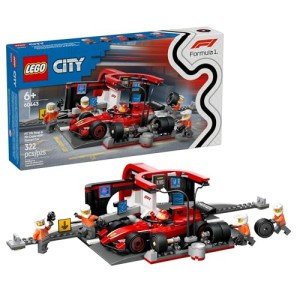 LEGO City F1 Pit Stop with Ferrari Car