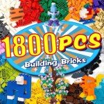 1800-Piece Classic Building Blocks Set with Accessories