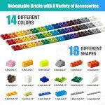 1800-Piece Classic Building Blocks Set with Accessories