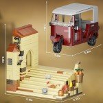 Indiana Jones Rickshaw Tuk Tuk Building Set - 404pcs