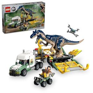 LEGO Jurassic World Allosaurus Transport Truck Set