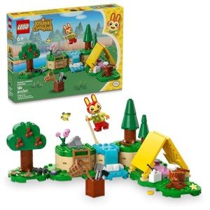 LEGO Animal Crossing Bunnie’s Outdoor Activities Buildable Creative Playset for Kids, Includes Video Game Toy Minifigures Tent and Rabbit, Animal Crossing Toy for Girls and Boys Aged 6 and Up, 77047