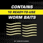 Tomcat Mole Killer - Effective Poison Bait, 10 Worms