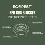 Bed Bug Interceptors - 8 Pack Traps (White)