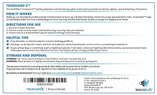 8-Pack Eco-Friendly Bed Bug Traps by TruGuard