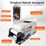 A3 Automatic DTF Powder Shaker and Dryer Machine