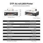 Procolored L800 DTF Printer with White Ink Bundle