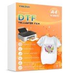 TRILINK DTF Transfer Film Paper A4 (8.5" x 11")-30 Sheets, Premium Double-Sided Matte Clear PreTreat Sheets - PET Heat Transfer Paper for Sublimation Printer Direct Print on T-Shirts Textile