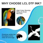 LCL Premium DTF Ink 1500ML-DTF Transfer Ink for PET Film Refill for DTF Printers ET-8550 XP-15000 L1800 L805 R1390 R2400 Heat Transfer Printing Direct to Film (250ml x 6, CMYK 2Wh)
