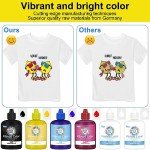 Yamation DTF Ink 600ml: Refill for DTF Printers Epson ET2800,ET-8550, XP-15000, L1800, L805, R1390, R2400, Direct to Film Printing (100ml x 6, White Cyan Magenta Yellow Black)