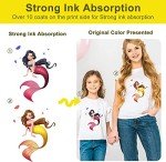Yamation DTF Transfer Film: A3 50 Sheets Premium Double-Sided Matte Finish PET Transfer Paper Direct to T Shirts