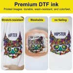 Yamation DTF Ink 600ml: Refill for DTF Printers Epson ET2800,ET-8550, XP-15000, L1800, L805, R1390, R2400, Direct to Film Printing (100ml x 6, White Cyan Magenta Yellow Black)