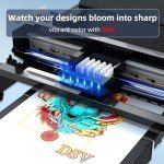 DSV DTF Printer A3 L1800 Transfer Printer Direct to Film Print Preheating T-Shirt Printing Machine for DIY Print Dark & Light Fabrics (Printer+Oven+5 x 250ml Ink+100 Sheets Film)