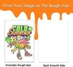 TRILINK DTF Transfer Film Paper A4 (8.5" x 11")-30 Sheets, Premium Double-Sided Matte Clear PreTreat Sheets - PET Heat Transfer Paper for Sublimation Printer Direct Print on T-Shirts Textile