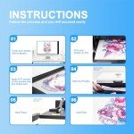 LCL 50 Sheets DTF Transfer Film Paper A4(8.4" x 11.7") Pretreat Sheets, PET Heat Transfer Paper for all DTF Printers Direct Print on T Shirts Textile