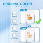 LCL 50 Sheets DTF Transfer Film Paper A4(8.4" x 11.7") Pretreat Sheets, PET Heat Transfer Paper for all DTF Printers Direct Print on T Shirts Textile