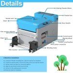 Upgraded GOZYE DTF Powder Shaker and Dryer for A3+/A3/A4 DTF Printing,Automatic Integration TPU Adhesive Powder Shaking Machine for Printing on Clothes