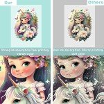 DTF Transfer Film, 50 Sheets 8.5"*11" DTF Paper with Smart Printing Pad for All Sublimation&DTF Printers,DTF Film for Sublimation Hack,Upgraded Premium Direct to Film for All Fabrics