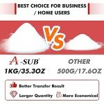 A-SUB 35.3oz White DTF Transfer Powder