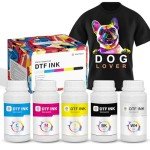Polytech Premium DTF Ink 6x250ML - Vibrant Colors