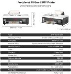 Procolored F8 Gen-2 A4 DTF Printer Machine