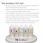 RockRose 1000ML DTF Transfer Ink Refill (White)