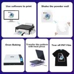 ZionQolor A4 L8058 DTF Printer Bundle for Fabrics