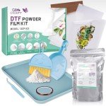 GO2CRAFT DTF Transfer Film Powder Kit, 20 Pieces