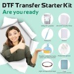 GO2CRAFT DTF Transfer Film Powder Kit, 20 Pieces