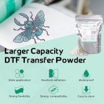 GO2CRAFT DTF Transfer Film Powder Kit, 20 Pieces