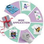 GO2CRAFT DTF Transfer Film Powder Kit, 20 Pieces
