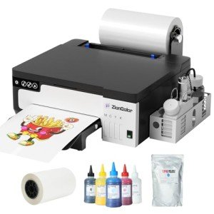 ZionQolor A4 DTF Printer with White Ink System
