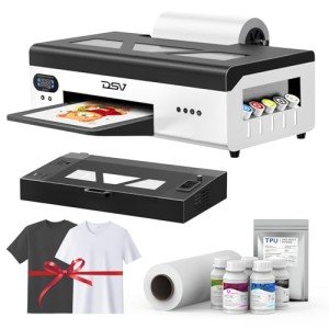 A3 L1800 DTF T-Shirt Printer with White Ink